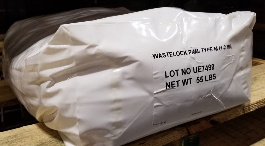 Bag of Waste Lock PAM on crate